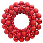 Christmas Wreath Red 45cm Polystyrene