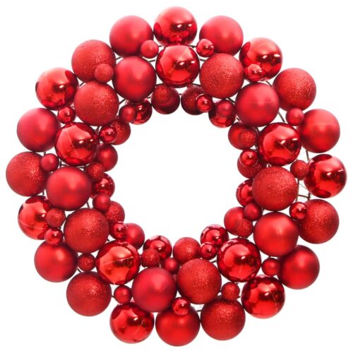 Christmas Wreath Red 45cm Polystyrene
