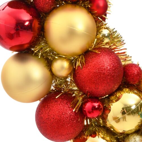 Christmas Wreath Red Gold 45cm Polystyrene - Image 3