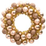Christmas Wreath Rose Gold 45cm Polystyrene