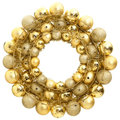 Christmas Wreath Gold 45cm Polystyrene - Image 2