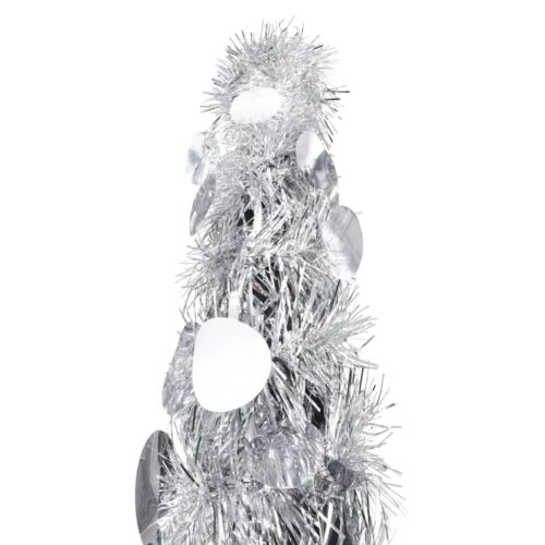 Pop-up Artificial Christmas Tree Silver 180cm PET - Image 2