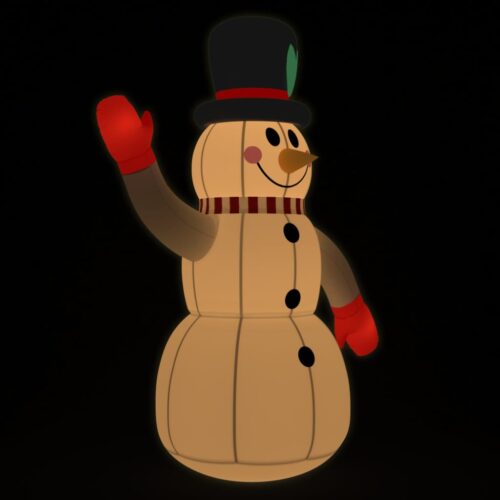Christmas Inflatable Snowman with LEDs 120cm - Image 2