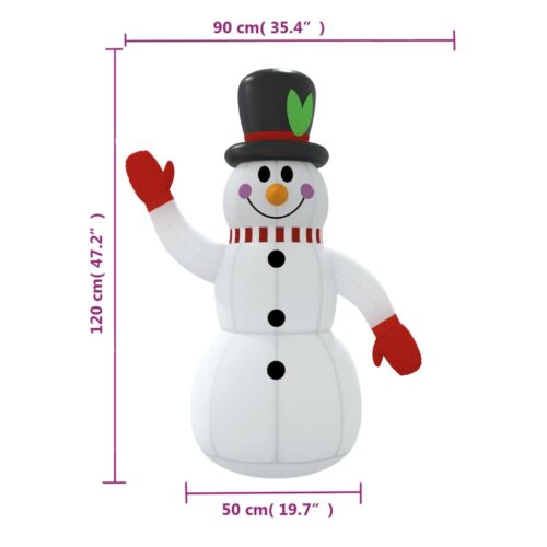 Christmas Inflatable Snowman with LEDs 120cm - Image 11