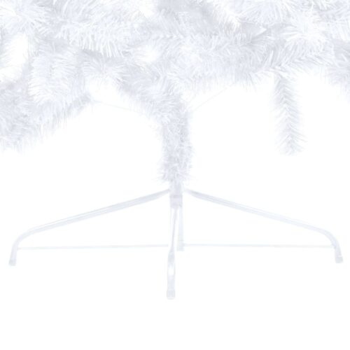 Artificial Half Christmas Tree with Stand White 180cm PVC - Image 7