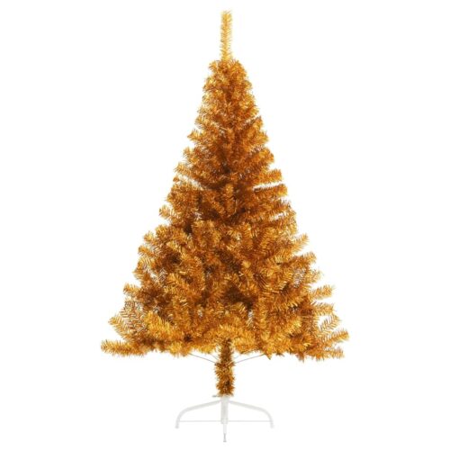 Artificial Half Christmas Tree with Stand Gold 180cm PET - Image 2