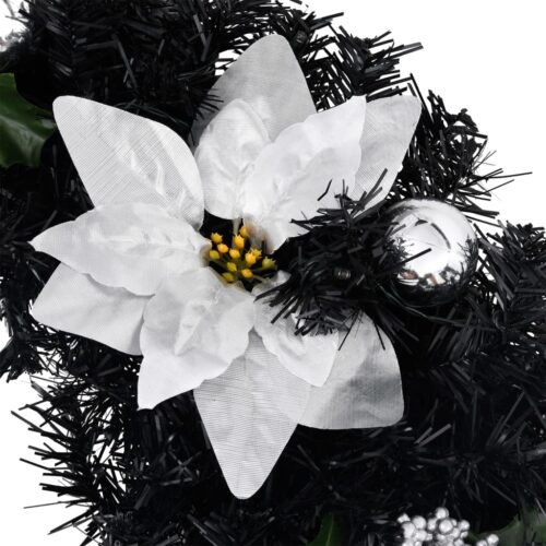 Christmas Arch with LED Lights Black 90cm PVC - Image 4