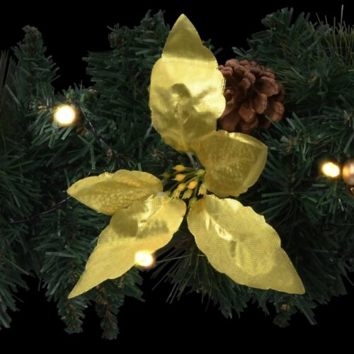Christmas Arch with LED Lights Green 90cm PVC - Image 5