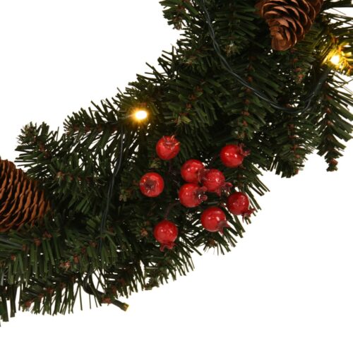 Christmas Wreaths 2pcs with Decoration Green 45cm - Image 4
