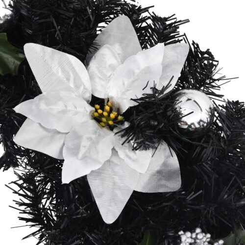 Christmas Arch with LED Lights Black 90cm PVC - Image 5