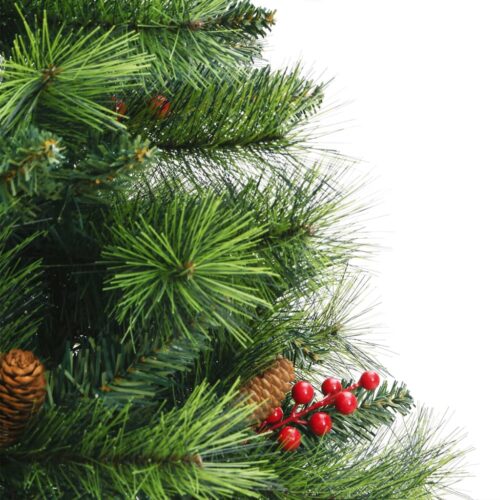 Artificial Hinged Christmas Tree with Cones Berries 120cm - Image 5