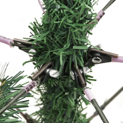 Artificial Hinged Christmas Tree with Cones Berries 120cm - Image 7