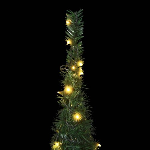 Pop-up String Artificial Pre-lit Christmas Tree Green 180cm - Image 5