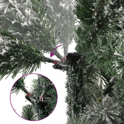 Artificial Hinged Christmas Tree with Flocked Snow 180cm - Image 3