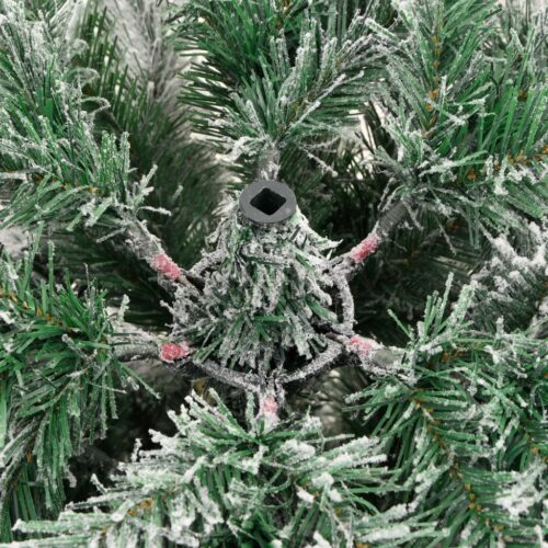 Artificial Hinged Christmas Tree with Flocked Snow 180cm - Image 7