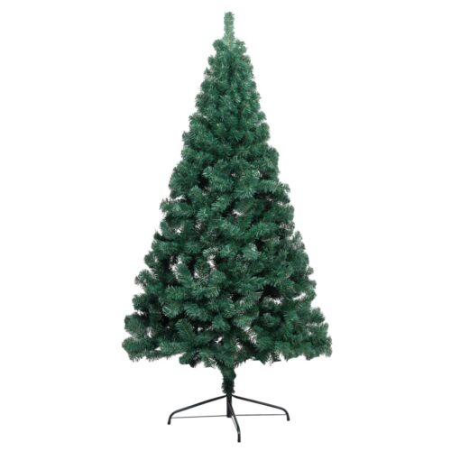 Artificial Half Christmas Tree with Stand Wall Mounted Xmas Decor Green 240cm PVC - Image 3