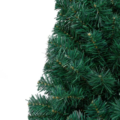 Artificial Half Christmas Tree with Stand Wall Mounted Xmas Decor Green 240cm PVC - Image 5