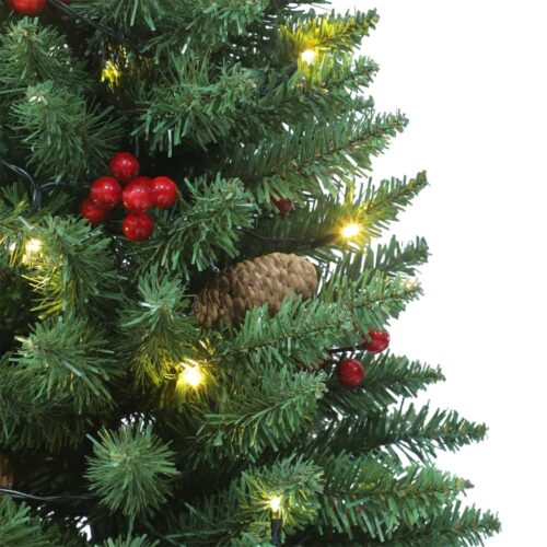 Artificial Christmas Trees 2pcs 100 LEDs Green 120cm - Image 6