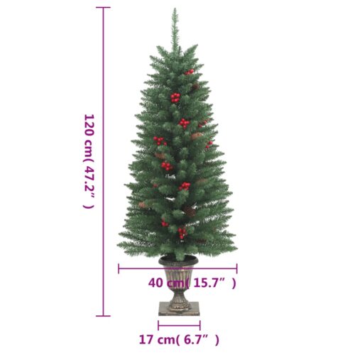 Artificial Christmas Trees 2pcs 100 LEDs Green 120cm - Image 9