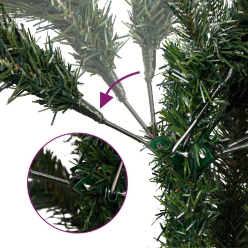 Artificial Hinged Christmas Tree with Cones Berries 150cm - Image 3