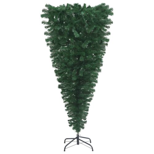 Upside-down Artificial Christmas Tree with Stand Green 210cm - Image 2