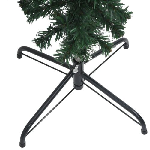 Upside-down Artificial Christmas Tree with Stand Green 210cm - Image 4