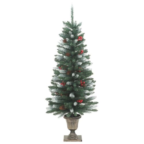 Artificial Christmas Trees 2pcs 100 LEDs Green White 120cm - Image 4