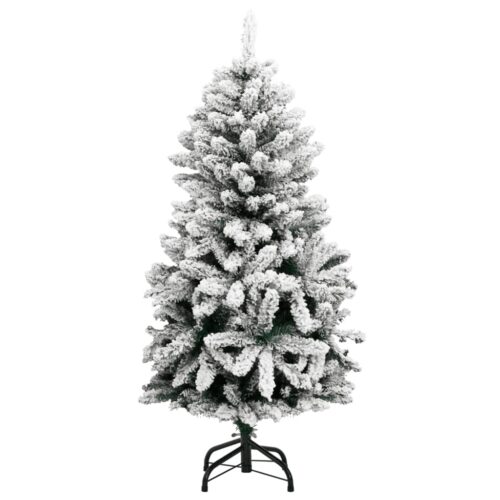 Artificial Hinged Christmas Tree with Flocked Snow 150cm - Image 2