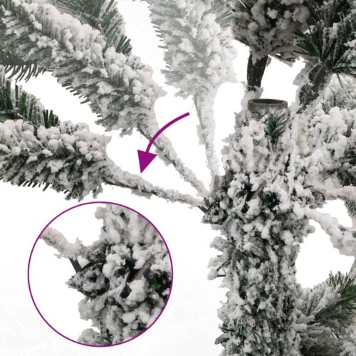 Artificial Hinged Christmas Tree with Flocked Snow 150cm - Image 3