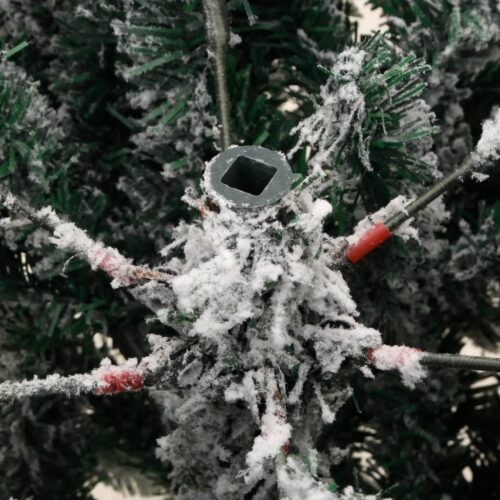 Artificial Hinged Christmas Tree with Flocked Snow 150cm - Image 7