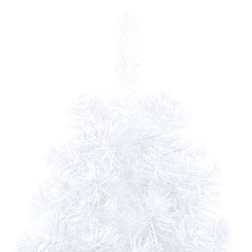 Artificial Half Christmas Tree with Stand White 240cm PVC - Image 7