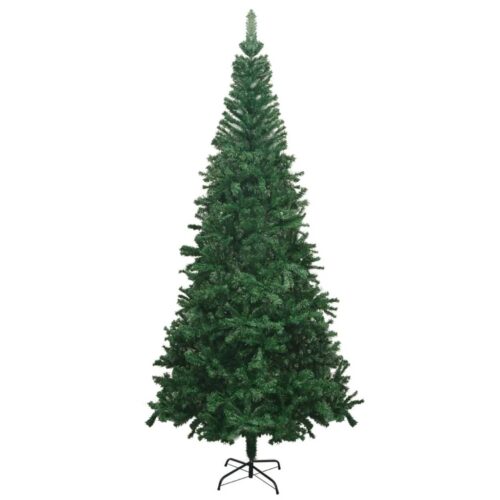 2.4m Large Artificial Christmas Tree Realistic Green Indoor Outdoor Xmas Decor 240cm
