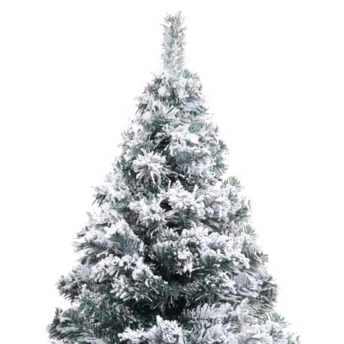 Artificial Christmas Tree with Flocked Snow Green 150m PVC - Image 3