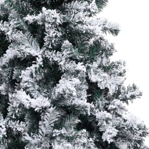 Artificial Christmas Tree with Flocked Snow Green 150m PVC - Image 4