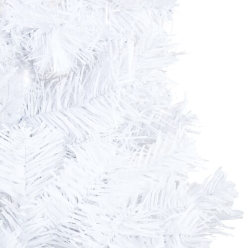 Artificial Christmas Tree with Thick Branches White 210cm PVC - Image 4