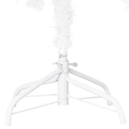 Artificial Christmas Tree with Thick Branches White 210cm PVC - Image 5