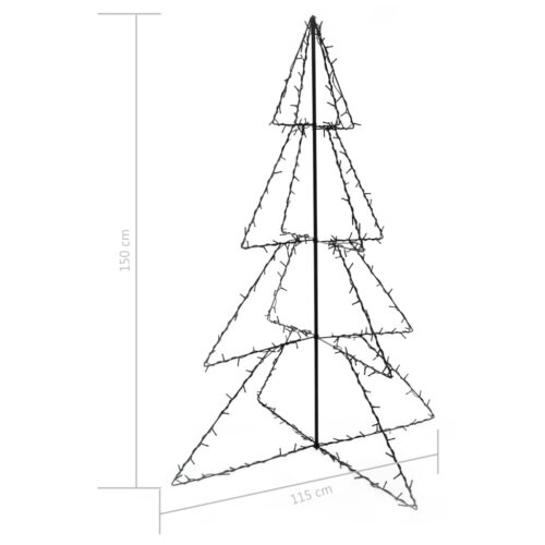 Christmas Cone Tree 240 LEDs Indoor Outdoor 115x150cm - Image 4