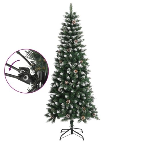 Artificial Christmas Tree with Stand Green 180cm PVC - Image 3