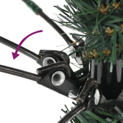 Artificial Christmas Tree with Stand Green 180cm PVC - Image 4