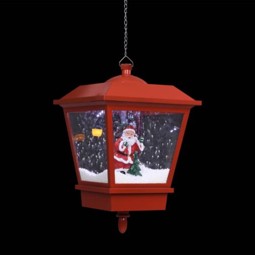 Christmas Hanging Lamp with LED Light Santa Red 27x27x45cm - Image 6