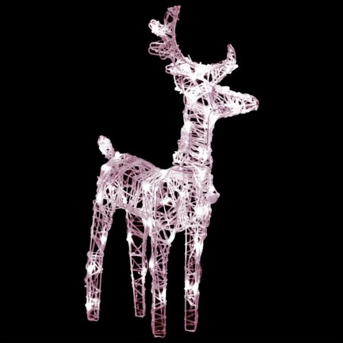 Reindeers Sleigh Christmas Decoration 160 LEDs 130cm Acrylic - Image 4