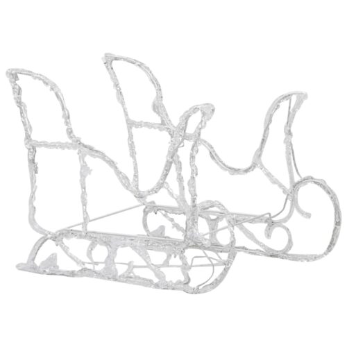 Reindeers Sleigh Christmas Decoration 160 LEDs 130cm Acrylic - Image 7