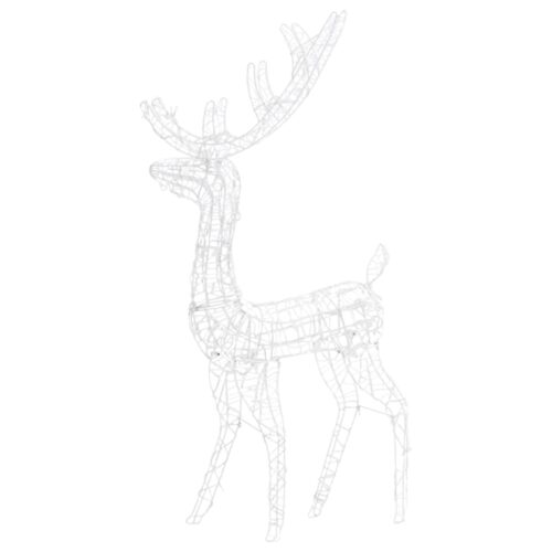 Acrylic Reindeer Christmas Decoration 140 LEDs 120cm Blue - Image 6
