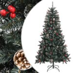 Artificial Christmas Tree with Stand Green 180cm PVC