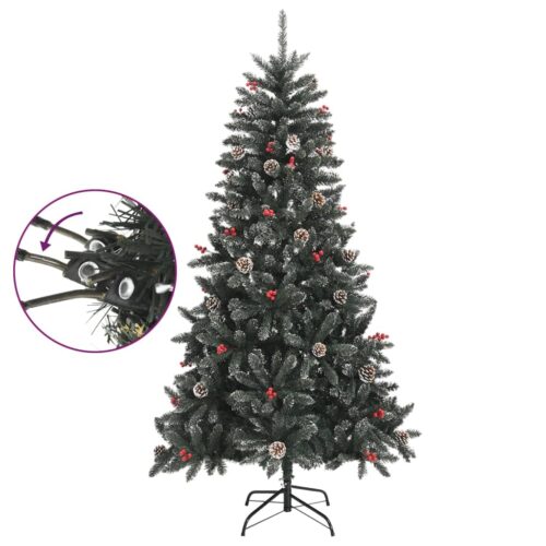 Artificial Christmas Tree with Stand Green 180cm PVC - Image 3