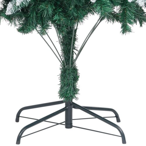 Artificial Christmas Tree with Pine Cones White Snow 210cm - Image 5