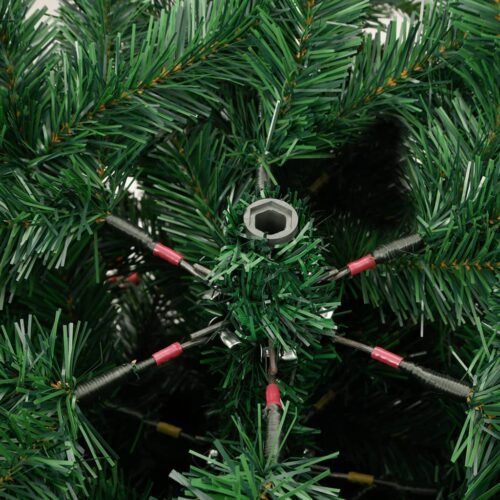 Artificial Hinged Christmas Tree with Cones Berries 180cm - Image 7