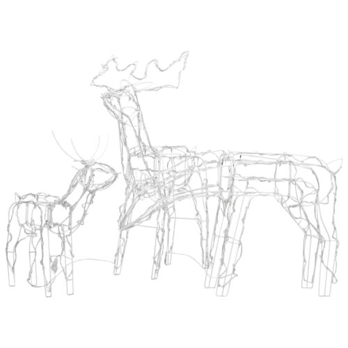 3-Piece Christmas Light Display Reindeers 229 LEDs - Image 2
