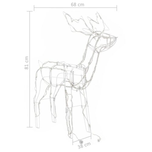 3-Piece Christmas Light Display Reindeers 229 LEDs - Image 8