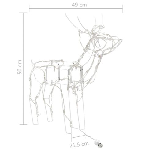 3-Piece Christmas Light Display Reindeers 229 LEDs - Image 9